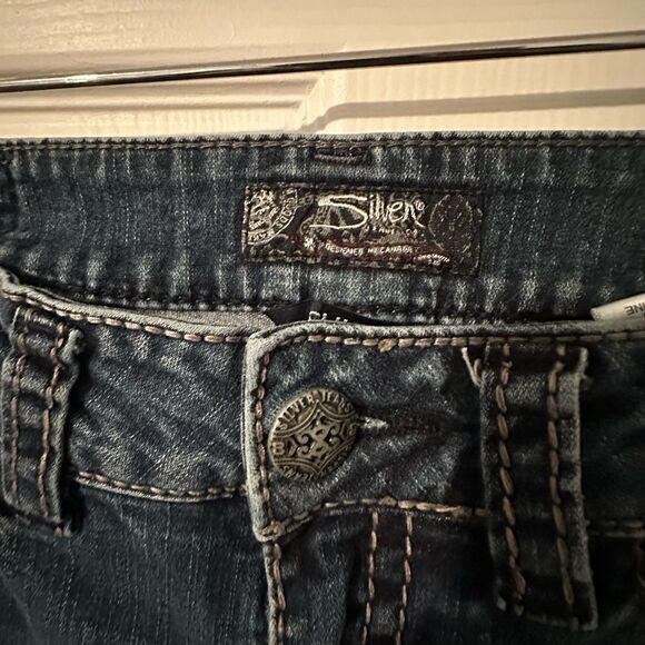 Silver Suki Mid Slim Bootcut Jeans 28x31 Western Cowgirl Jeans - Picture 3 of 6